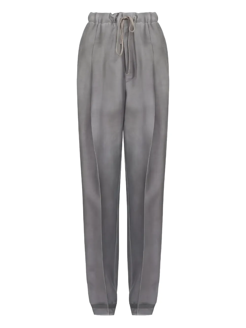 

Брюки с завязками на талии MM6 Maison Margiela, серый