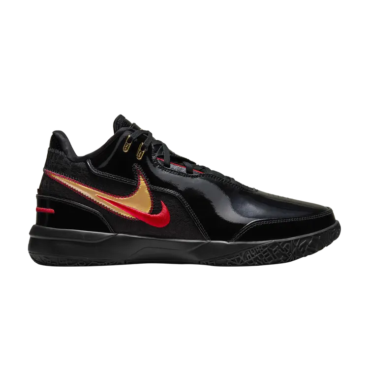 

Кроссовки Zoom LeBron NXXT Gen AMPD EP, цвет Black Metallic Gold Red