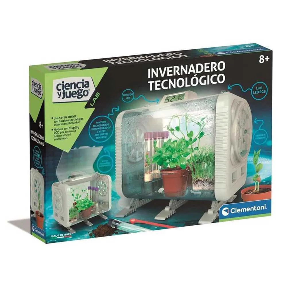

Детская настольная игра Clementoni Invernadero Tecnologico, прозрачный