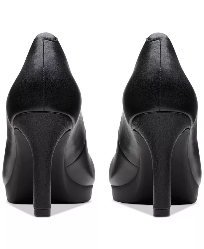 Женские туфли-лодочки на платформе на высоком каблуке Abyr 2 Braley Clarks, черный — фото 3