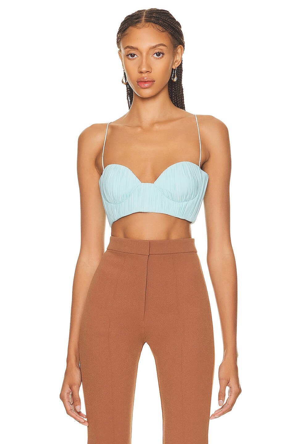 

Бюстгальтер Alex Perry Preston Ruched Cup, цвет Light Blue