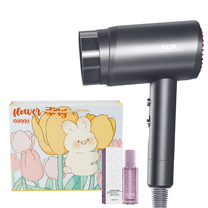 

Фен для волос Aux, Gray [essential oil + bunny limited gift bag]