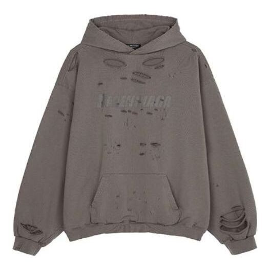 

Толстовка caps destroyed hoodie 'tan' Balenciaga, бежевый
