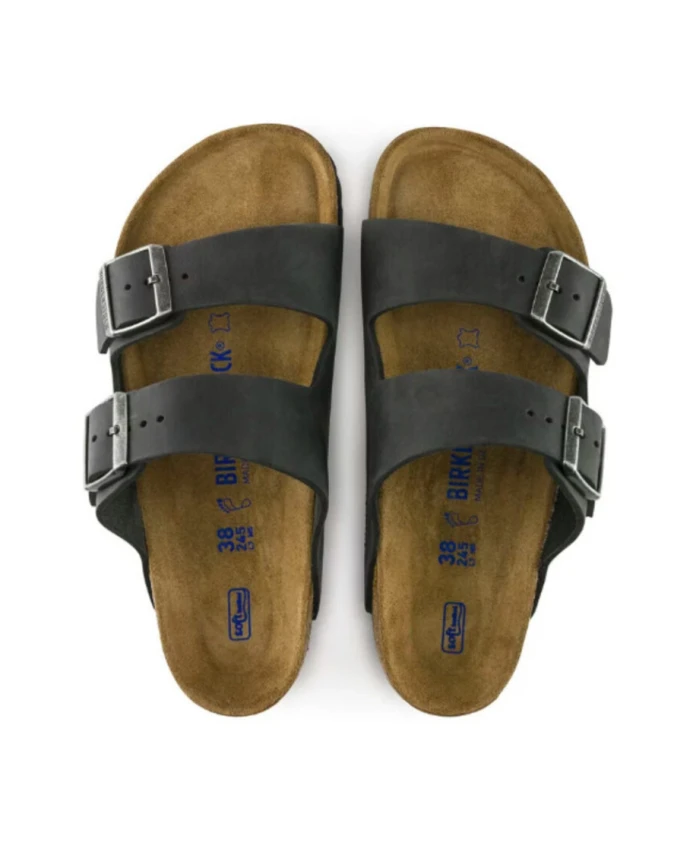 Сандалии Аризона с мягкой стелькой birko flor Birkenstock, черный — фото 4
