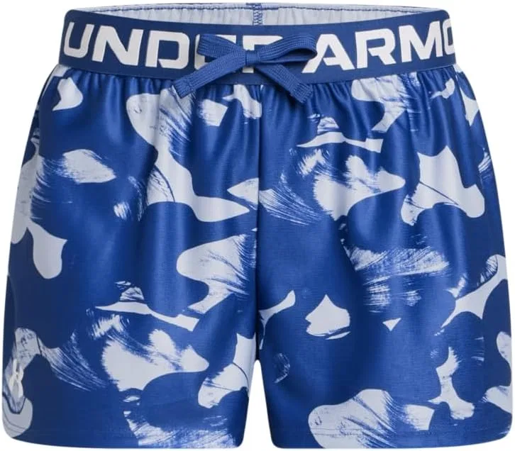 Детские шорты Under Armour Play Up с принтом, (433) Tech Blue/Nimbus Blue/White