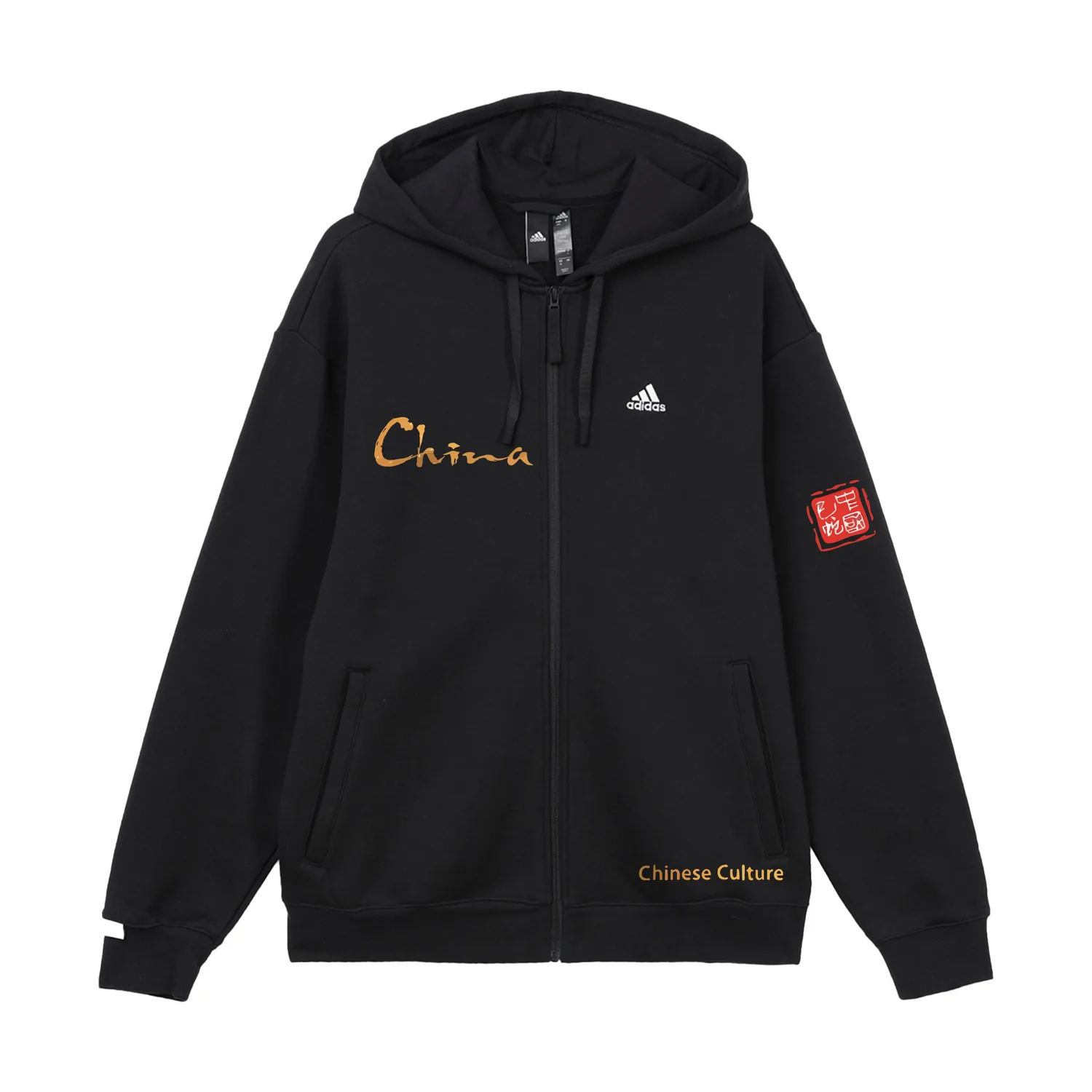 Adidas Куртка Unisex Black Hooded Fleece lined Others