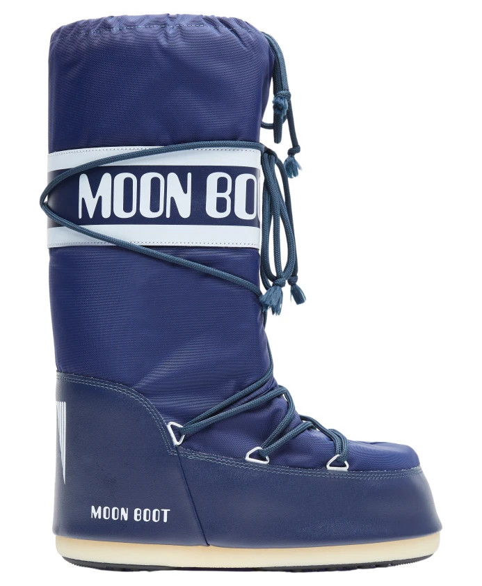 Женские ботинки Moon Boot с логотипом, синий