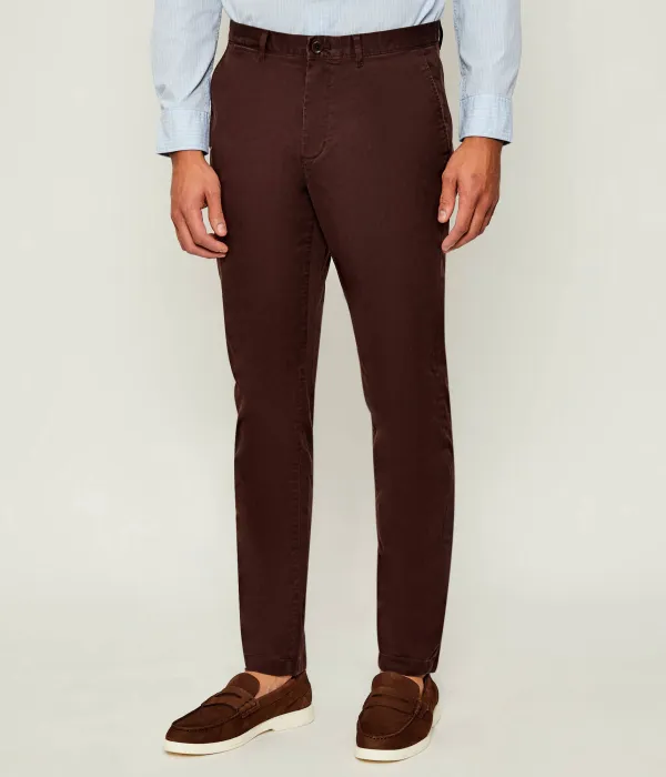 Брюки-Чинос в стиле гарлем Tapered fit Tommy Hilfiger, коричневый — фото 3
