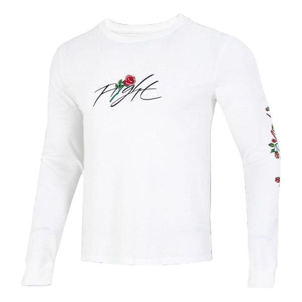 

Толстовка Men's Nike Sleeve Side Flowers Logo Printing Round Neck Long Sleeves White, белый