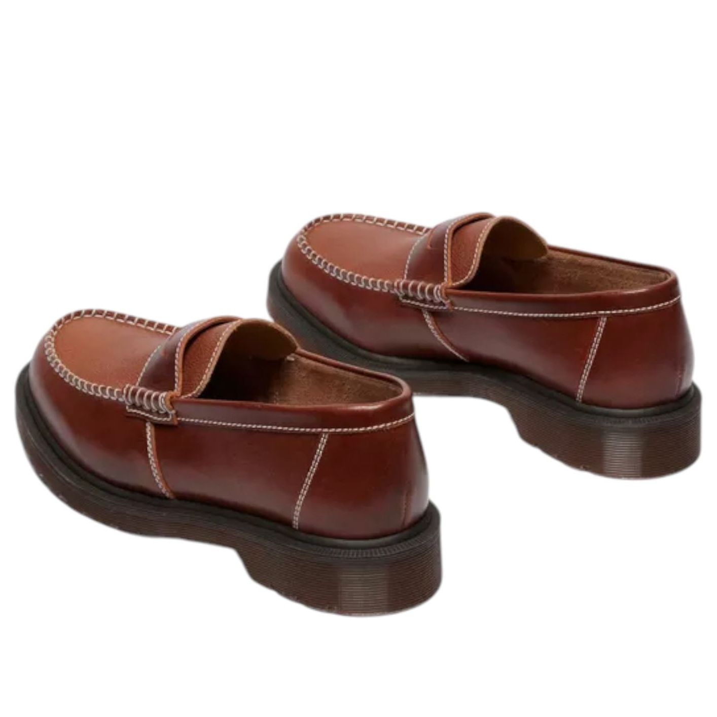Лоферы Dr. Martens Penton Classic из телячьей кожи, цвет «янтарно-коричневый» — фото 3