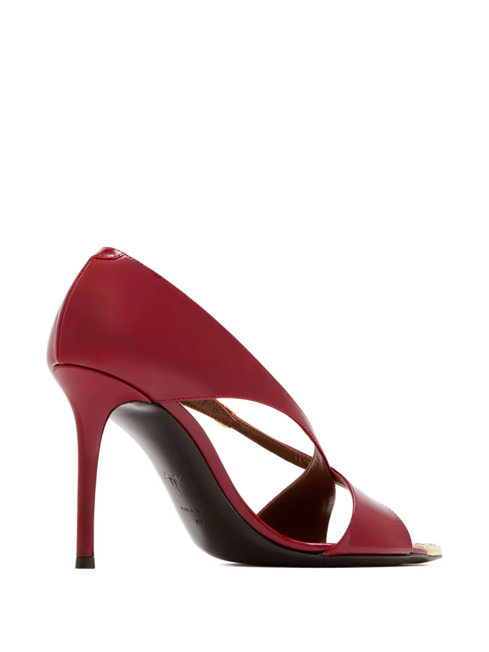 Босоножки Intriigo Croisée Crystal 90 Giuseppe Zanotti, красный — фото 4