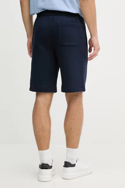 Шорты спортивные из мягкого хлопка Lacoste, темно-синий — фото 3