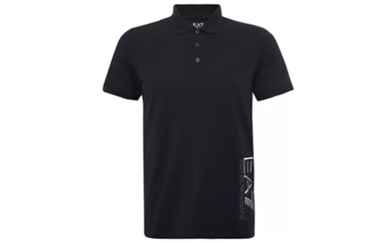 

Футболка поло мужская черная EMPORIO ARMANI