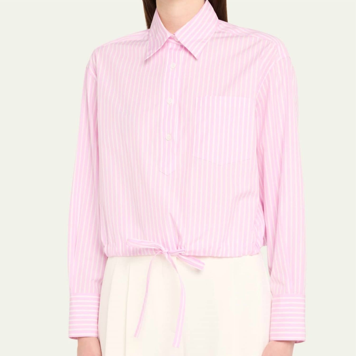 

Женская рубашка Cc в розовую полоску We-Ar3, Pink Pinstripe