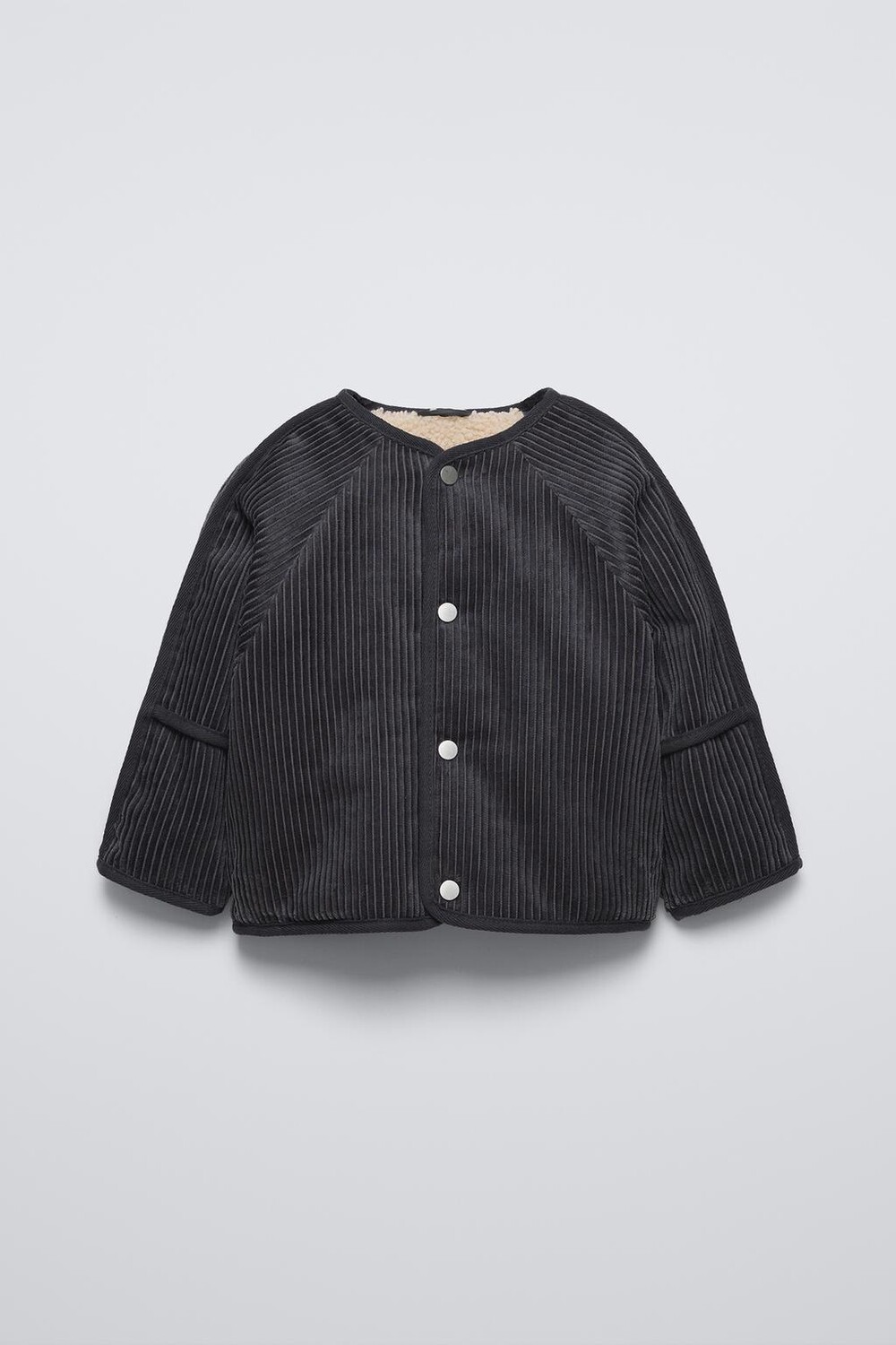 

Куртка из вельвета ZARA, темно-серый