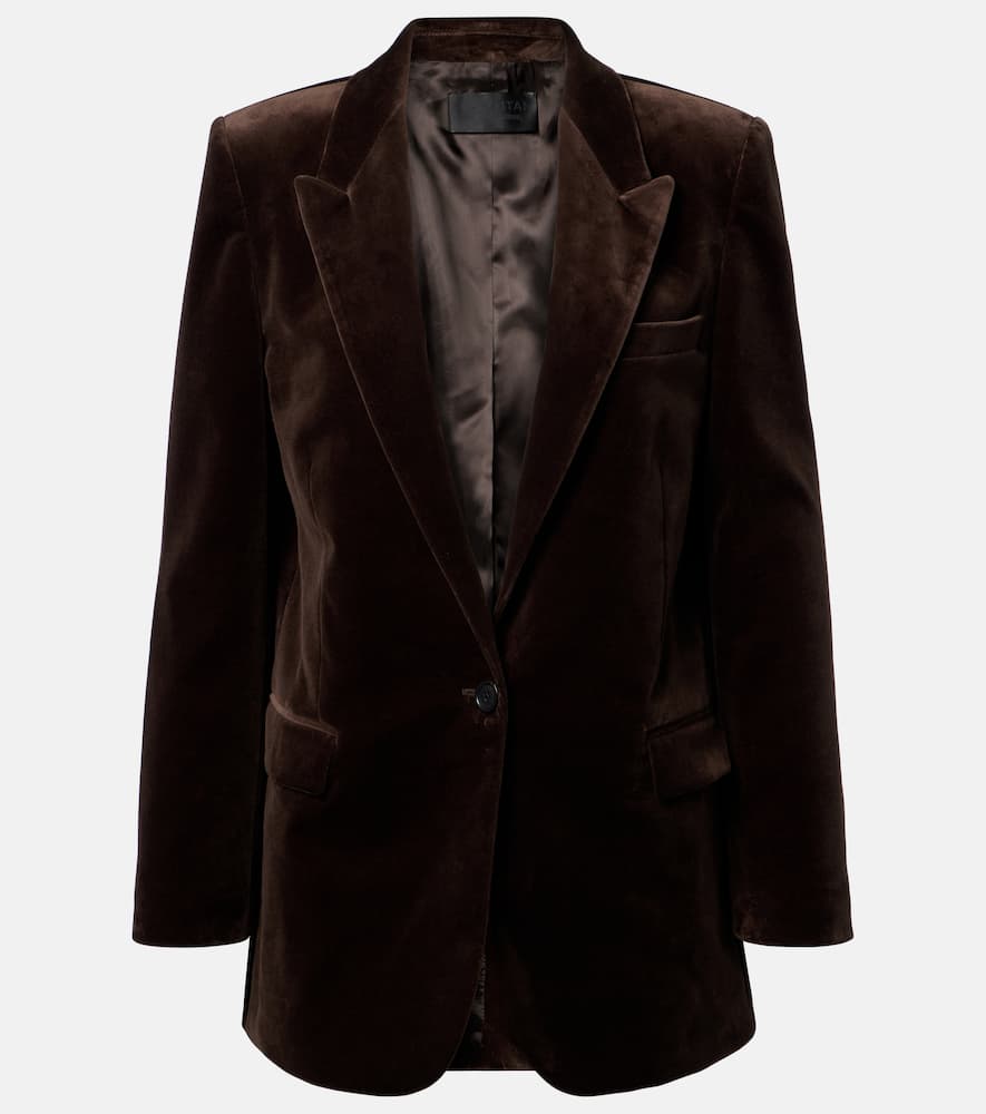 

Велюровый блейзер Diane Nili Lotan, Espresso