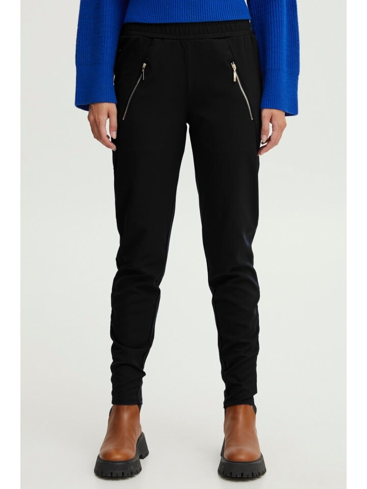 

Тканевые брюки PULZ Jeans, черный