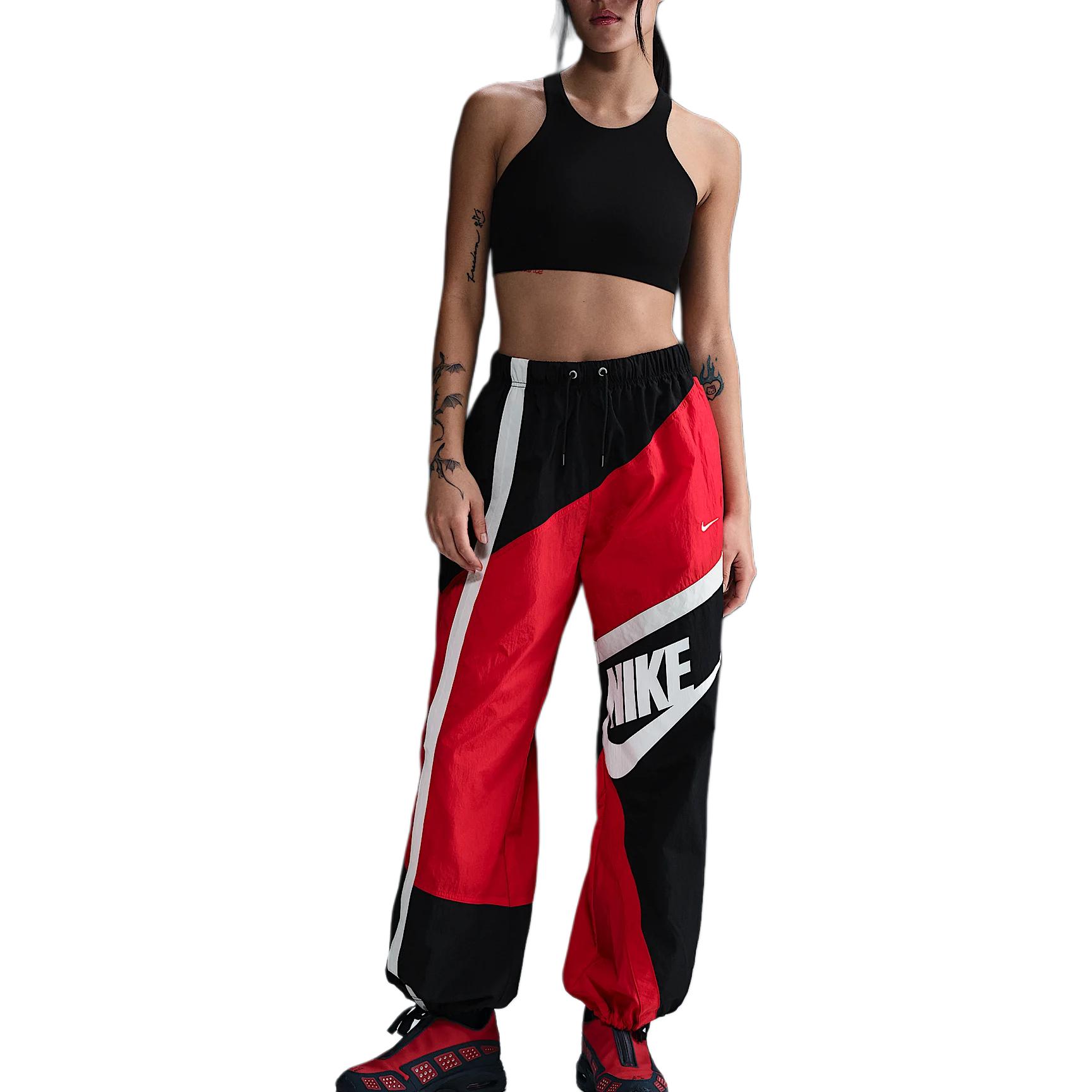 Тренировочные брюки с цветными блоками Nike, красный — фото 4