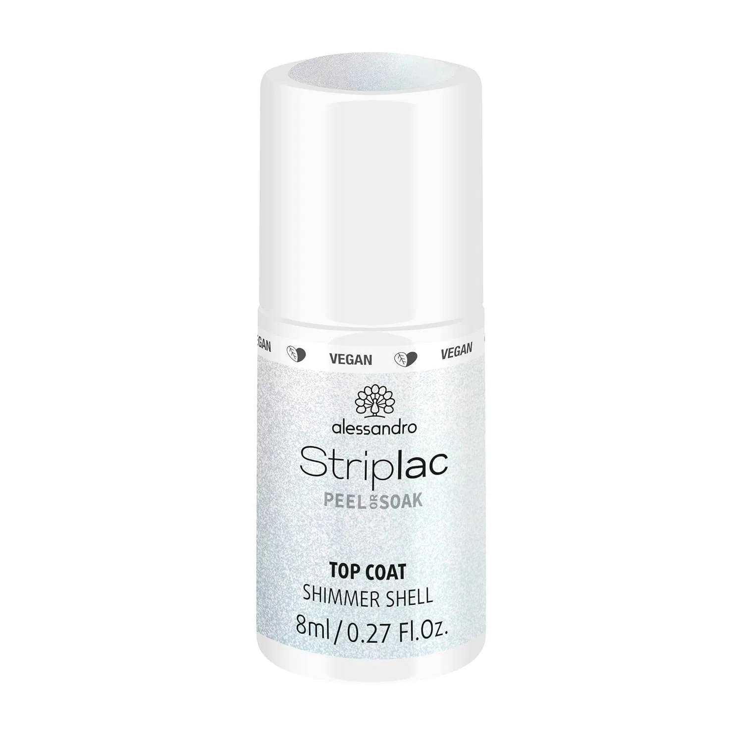 УФ-верхнее покрытие alessandro Striplac Top Coat Shimmer Shell Alessandro, Shimmer Shel