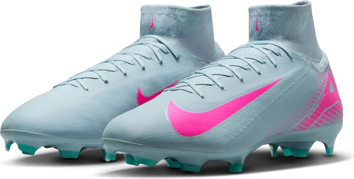 Футбольные бутсы Nike Mercurial HF9433 Superfly 10 Club High-Top Normal Grass, Ocean Cube Pink Blast — фото 2
