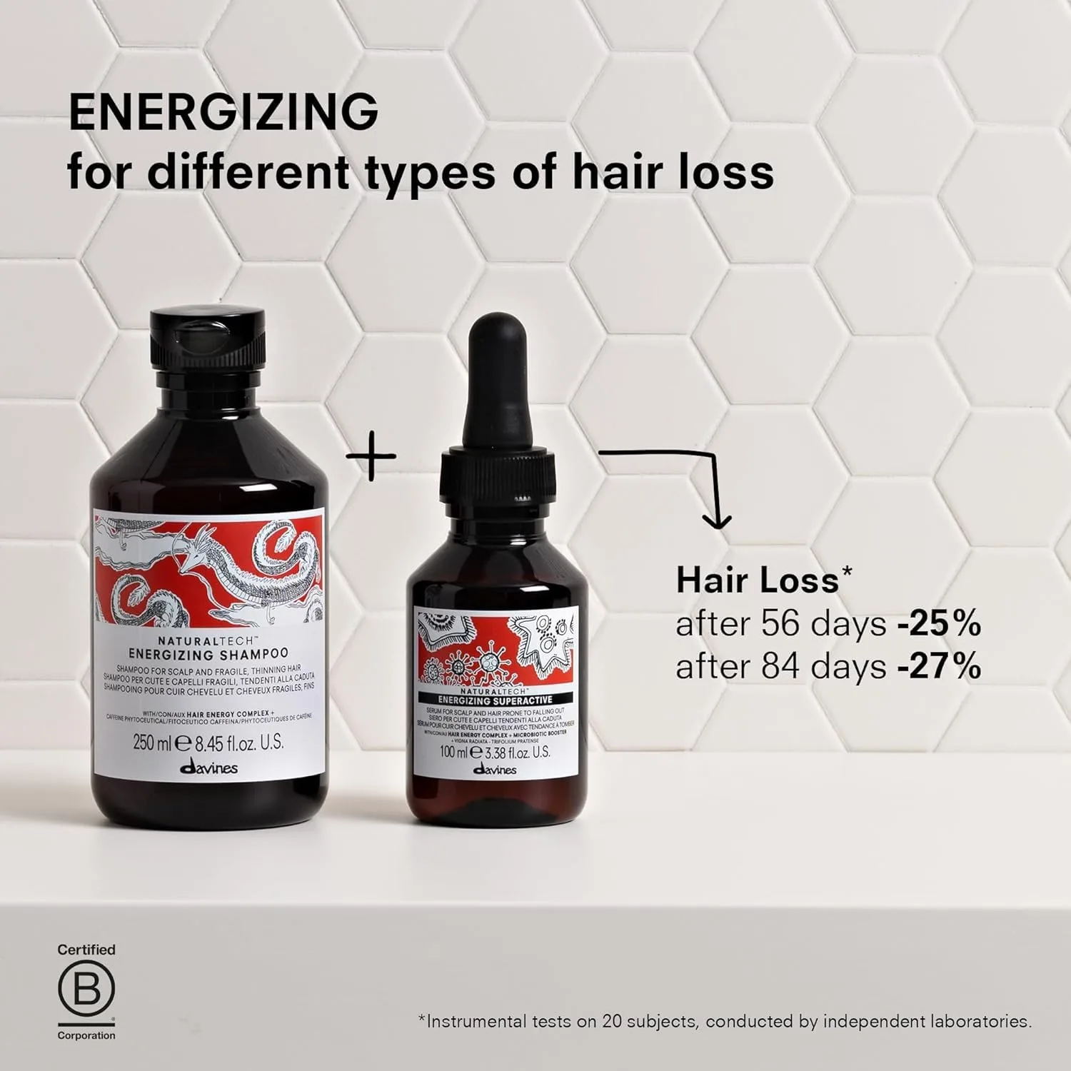 Шампунь Davines Naturaltech ENERGIZING: мягкое очищение и защита для ломких или тонких волос, оживляет и заряжает энергией кожу головы. 250 мл (.) — фото 3