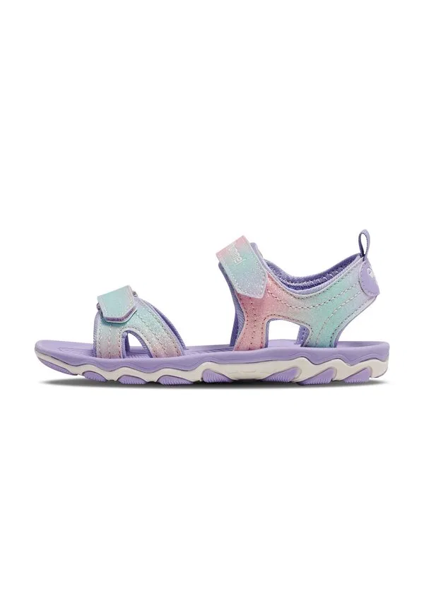 Сандалии с блестками для малышей, прогулочные сандалии Hummel, Multi Color Pink