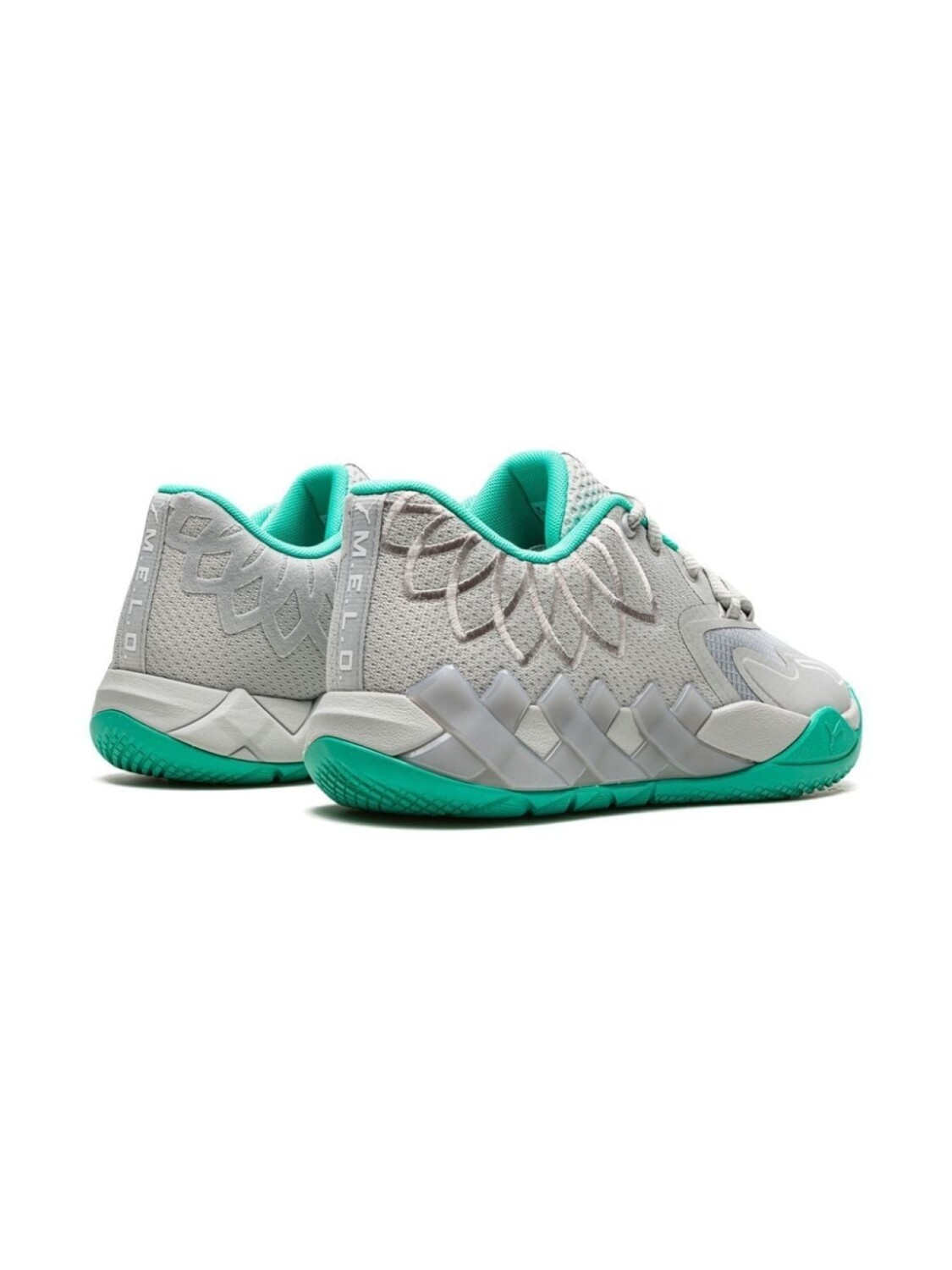 Кроссовки MB.01 Lo из коллаборации с LaMelo Ball Puma Kids, серый — фото 3