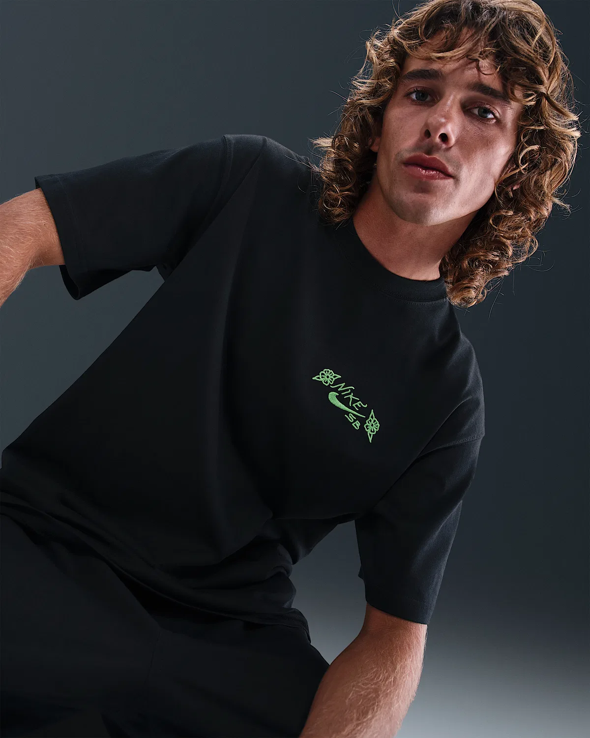 Max90 Skate T-Shirt Nike SB, Black — фото 3