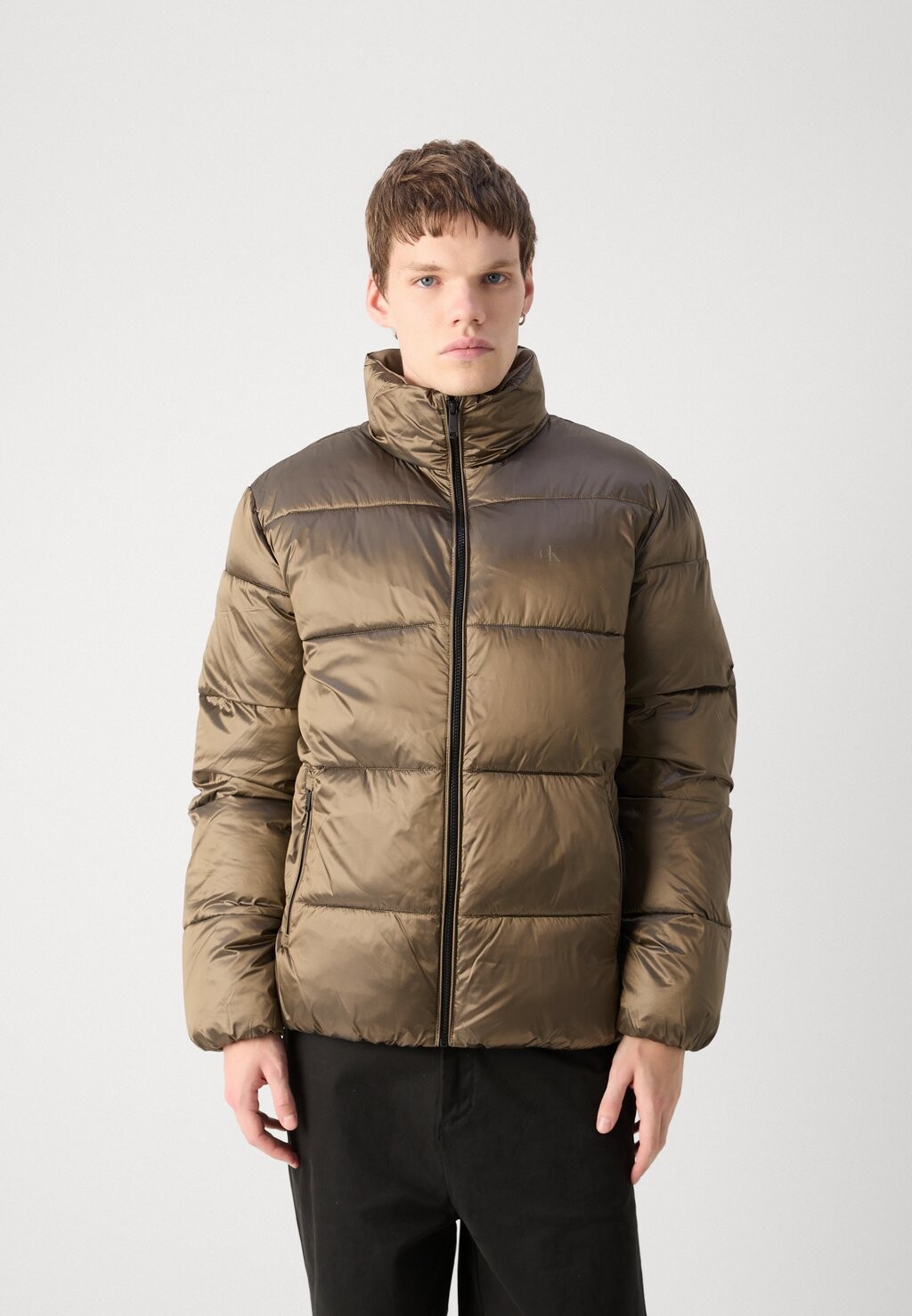 

Зимняя куртка TWO TONE PUFFER JACKET Calvin Klein Jeans, серо-коричневый