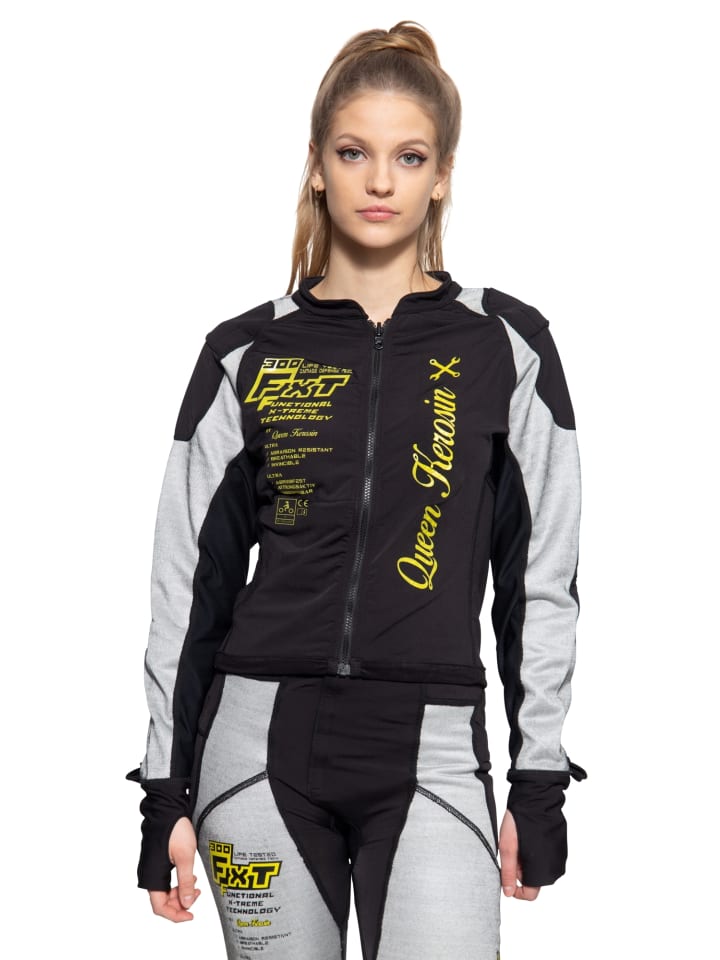 

Внутренняя мотоциклетная куртка Queen Kerosin Kustombuilt - Motor Gear, серого цвета