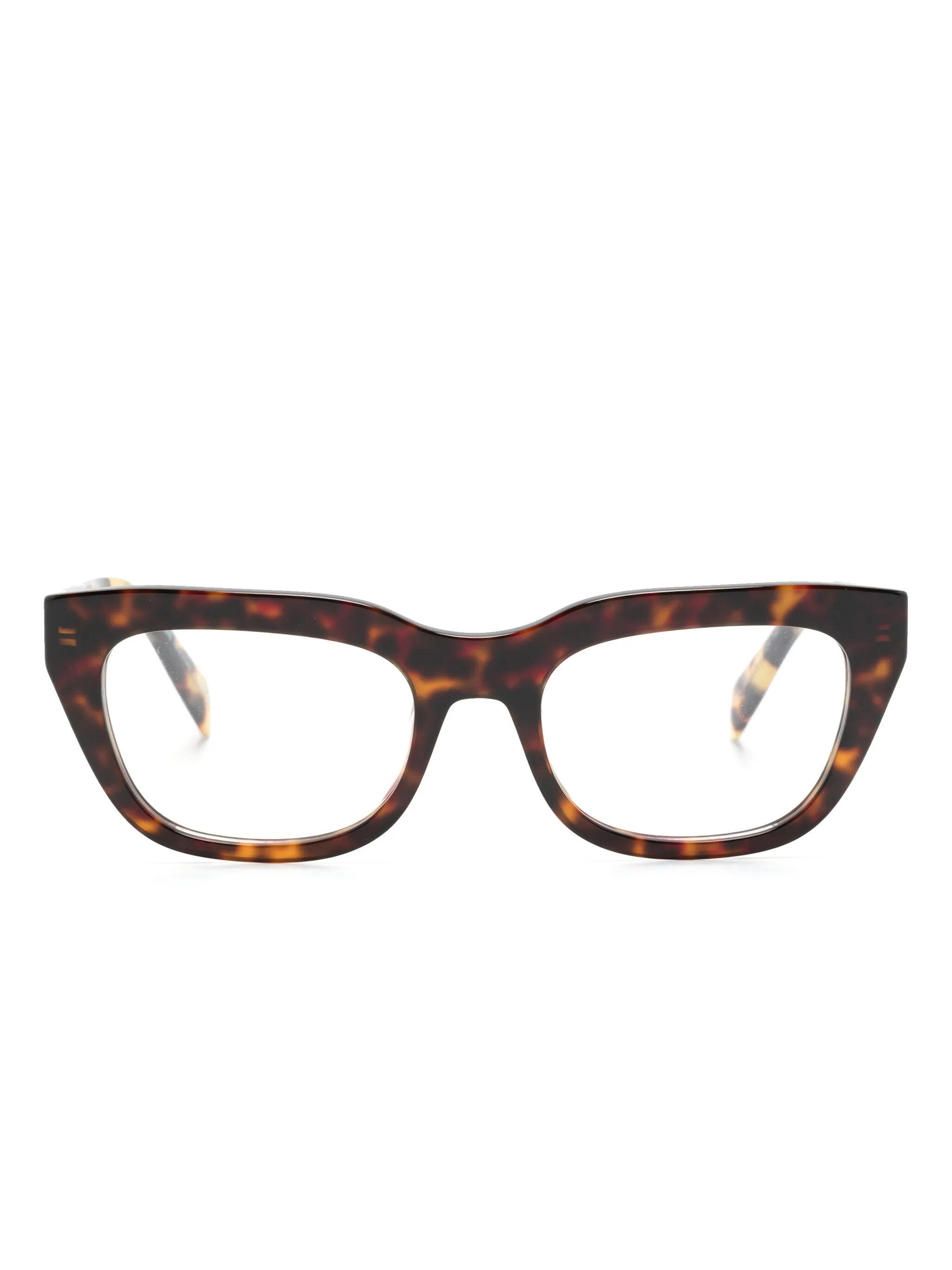 

Очки в прямоугольной оправе черепаховой расцветки Prada Eyewear, коричневый