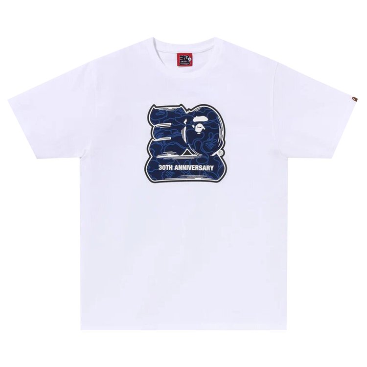 

Футболка BAPE 30th Anniversary #2 'White/Navy', белый