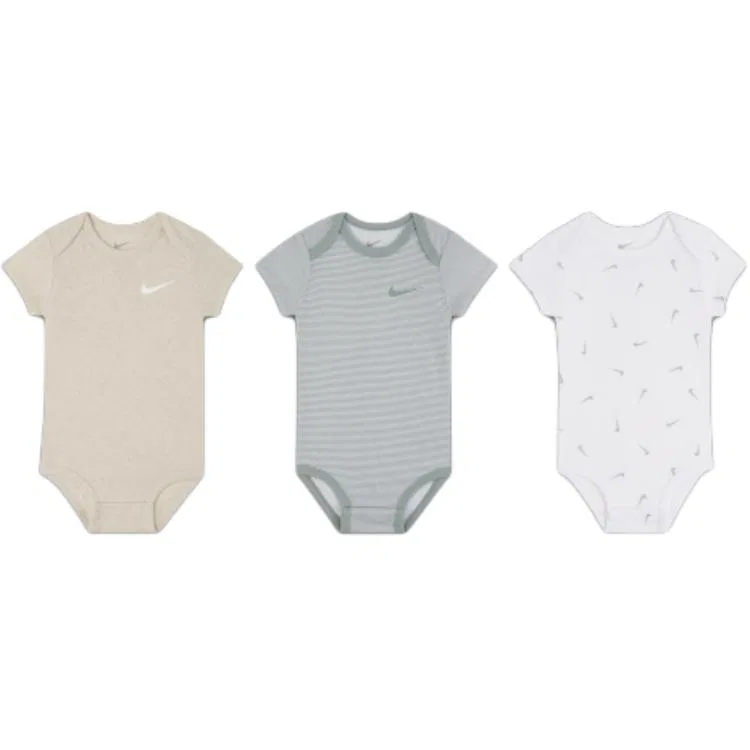 Комбинезон Nike ESSENTIALS 3 Pack бежевый+белый+зеленый