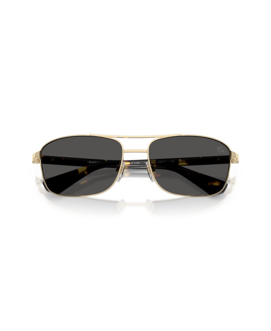 Мужские солнцезащитные очки большого размера, BE3163 Burberry, Light Gold — фото 4