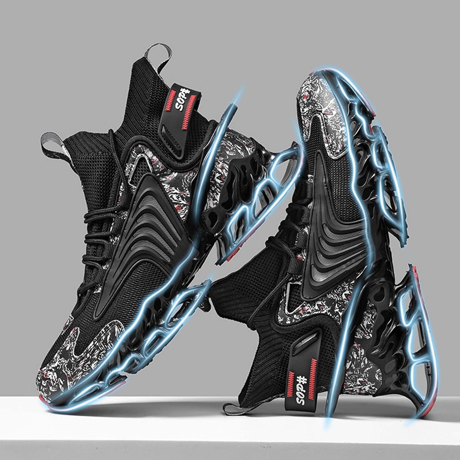 Кроссовки Blade Fashion, модные кеды, спортивная обувь, ретро и простые классические повседневные мужские туфли Generic, черный — фото 4