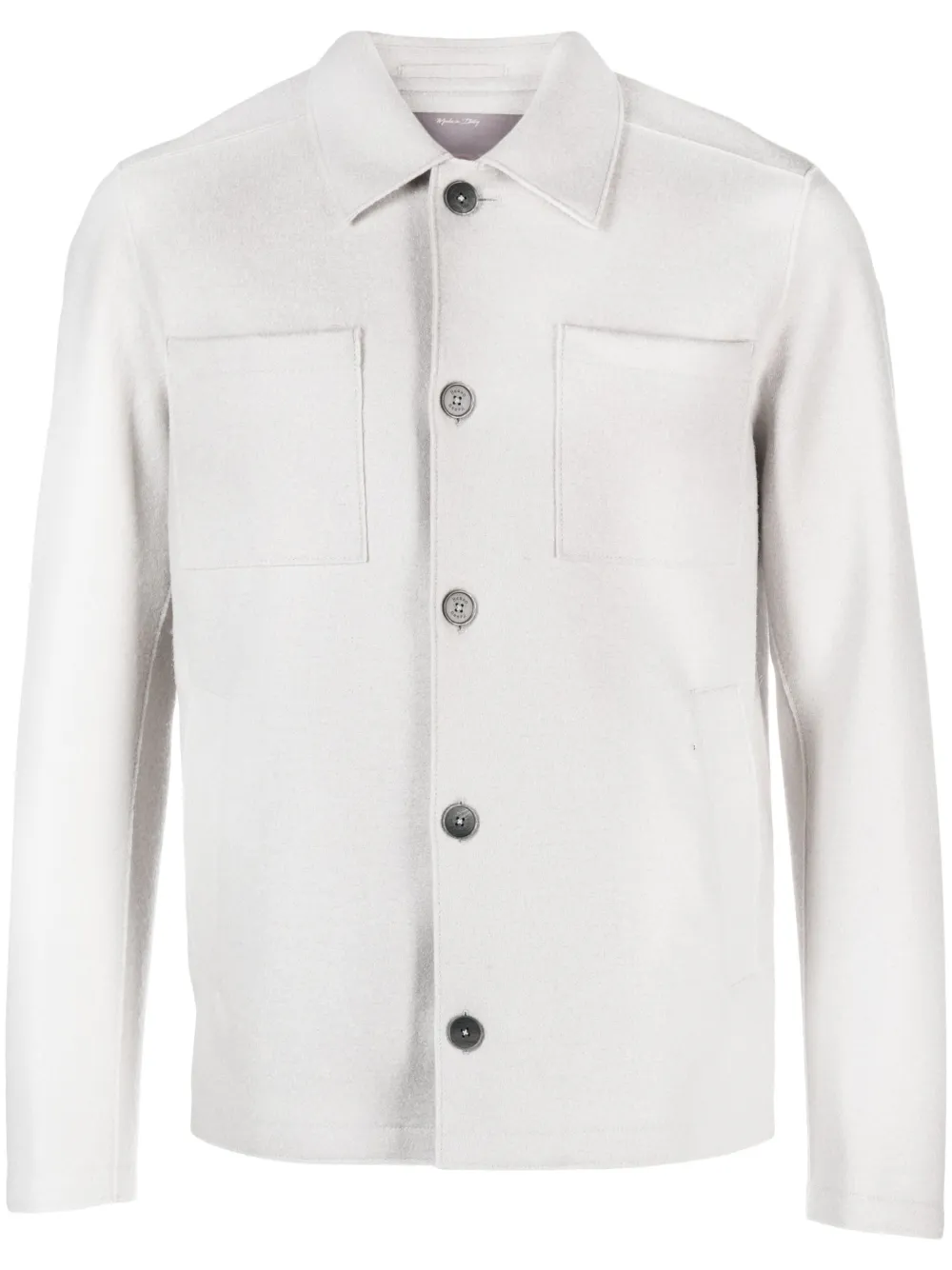 

Куртка-рубашка из вирджинской шерсти Herno, нейтральный