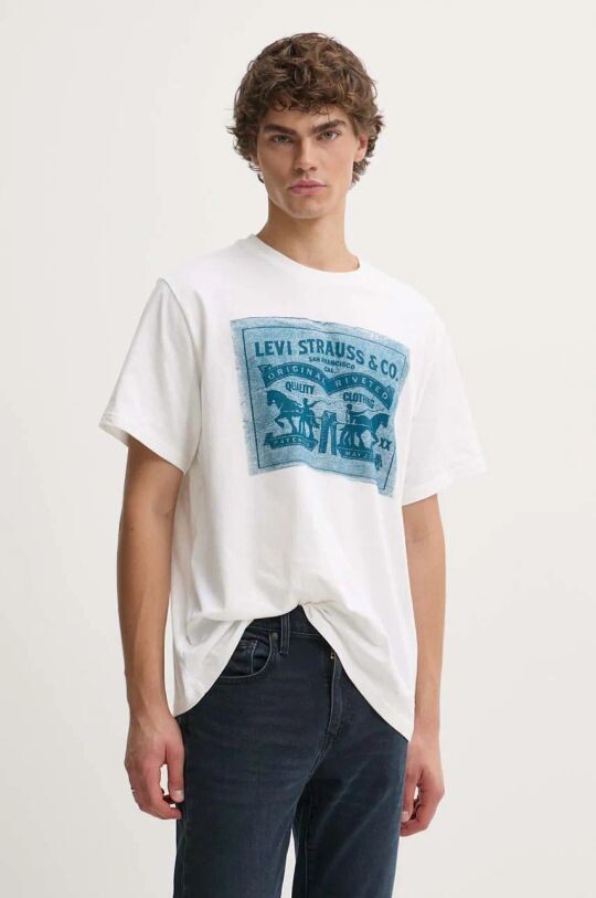 

Хлопковая футболка Levi's, белый