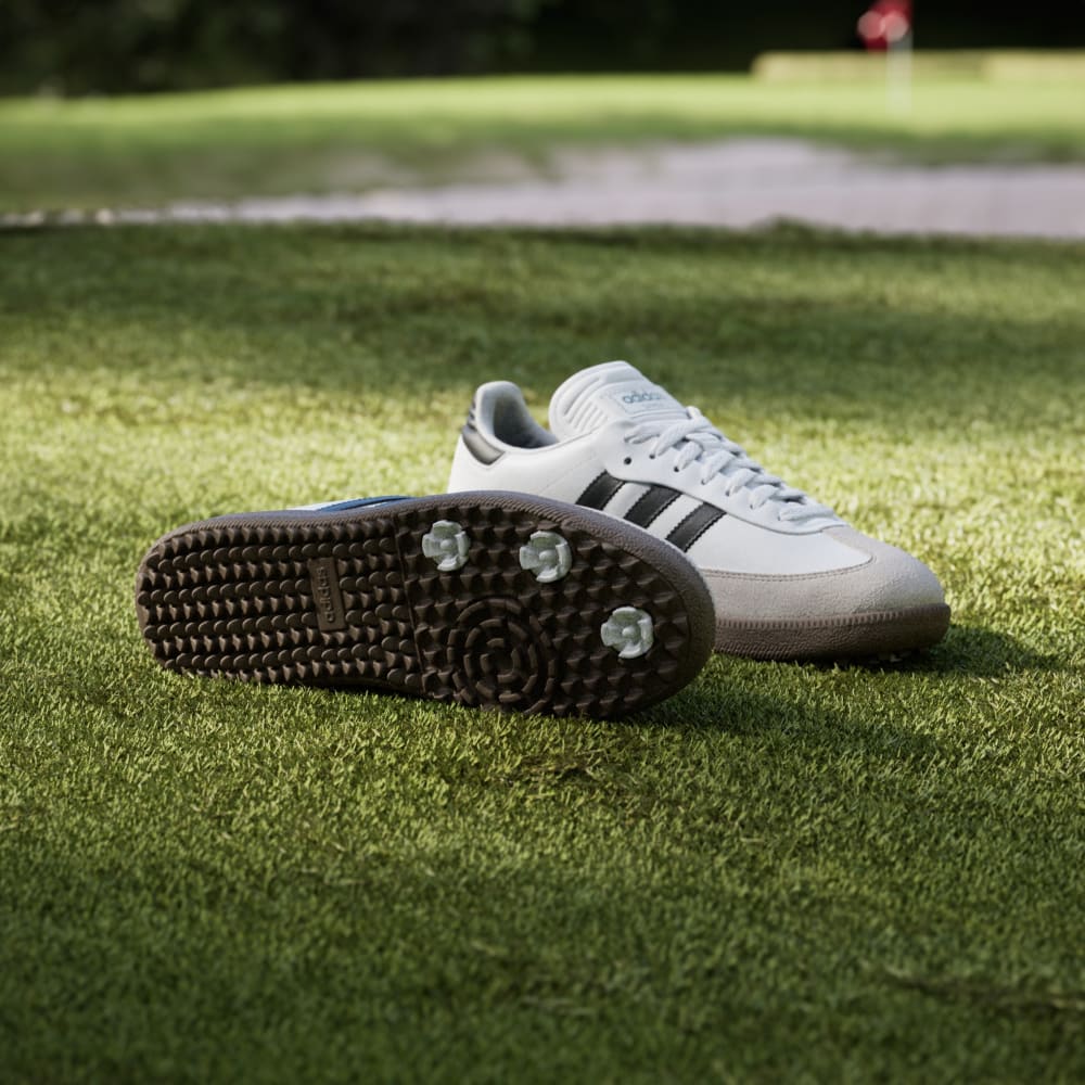 Кроссовки Adidas Samba Spikeless Golf Shoes, цвет Cloud White/Core Black/Gum — фото 3