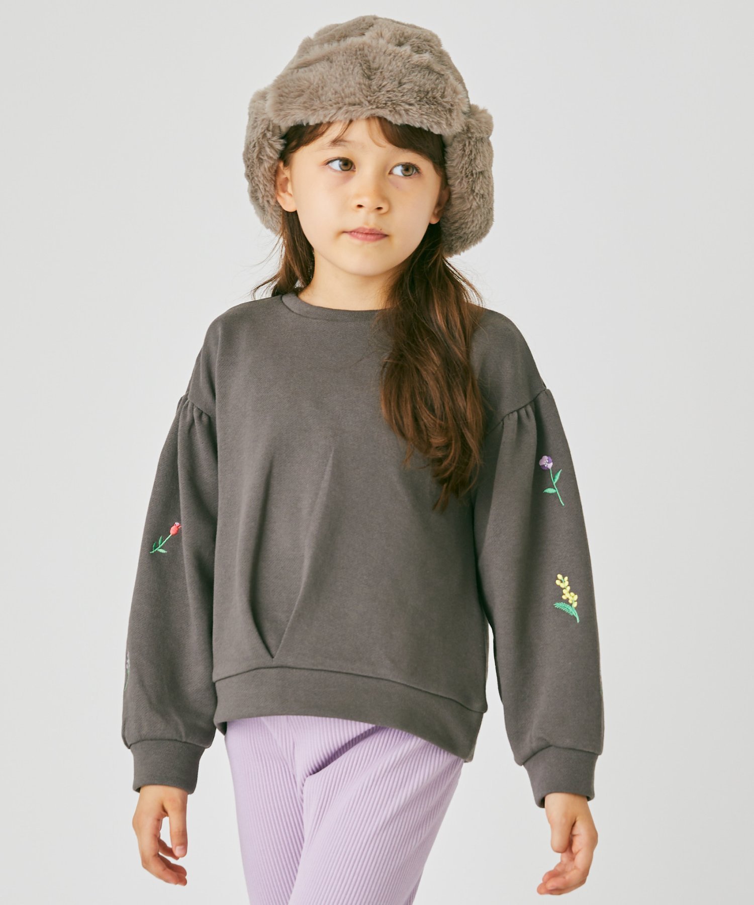 Толстовка с вышитыми рукавами Ever Closet, Charcoal