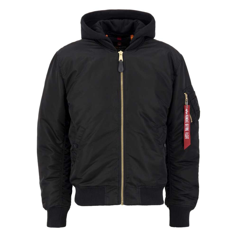 

Куртка Alpha Industries MA-1 ZH Back Emb, черный