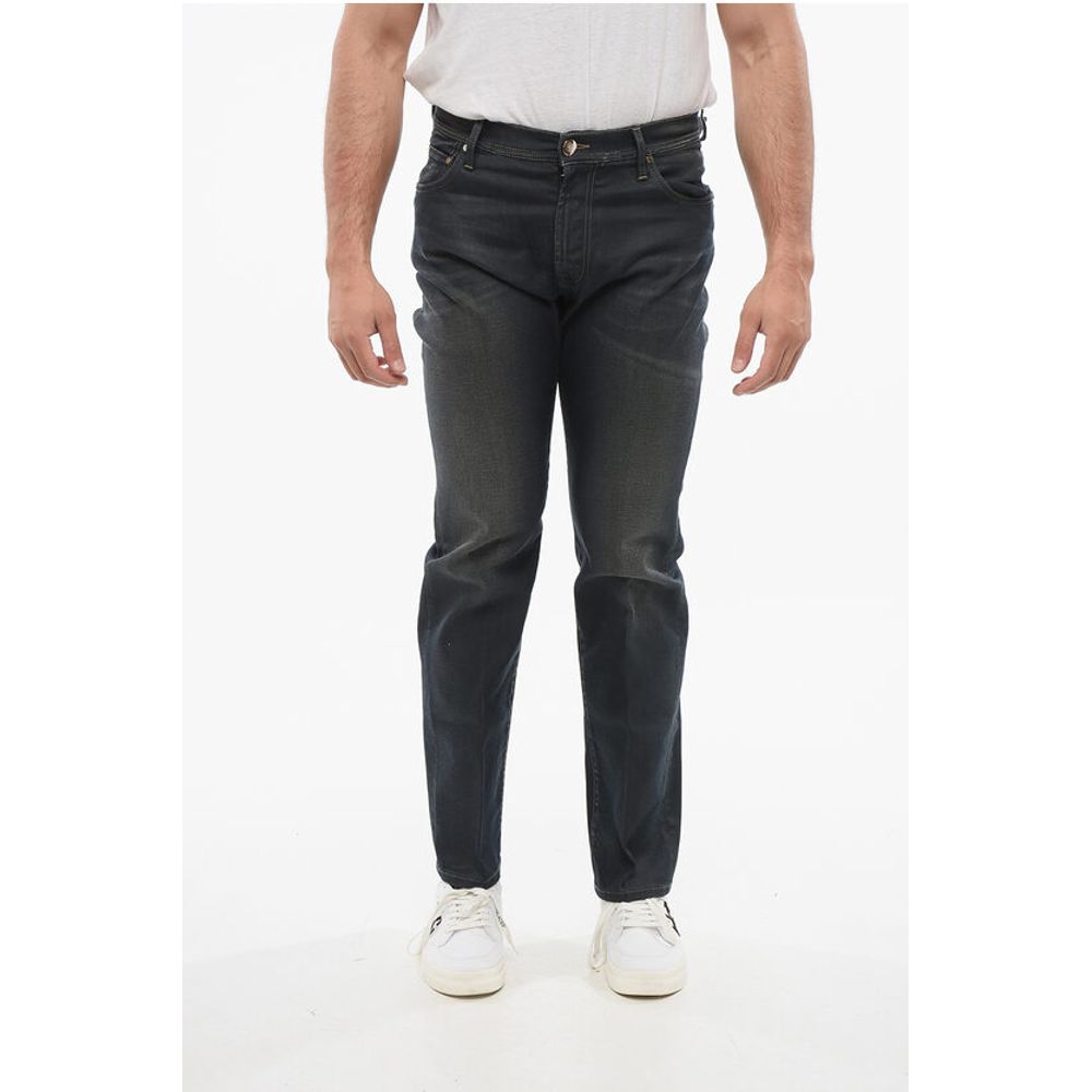 

Джинсы прямого кроя ID Stone-washed Corneliani, Black