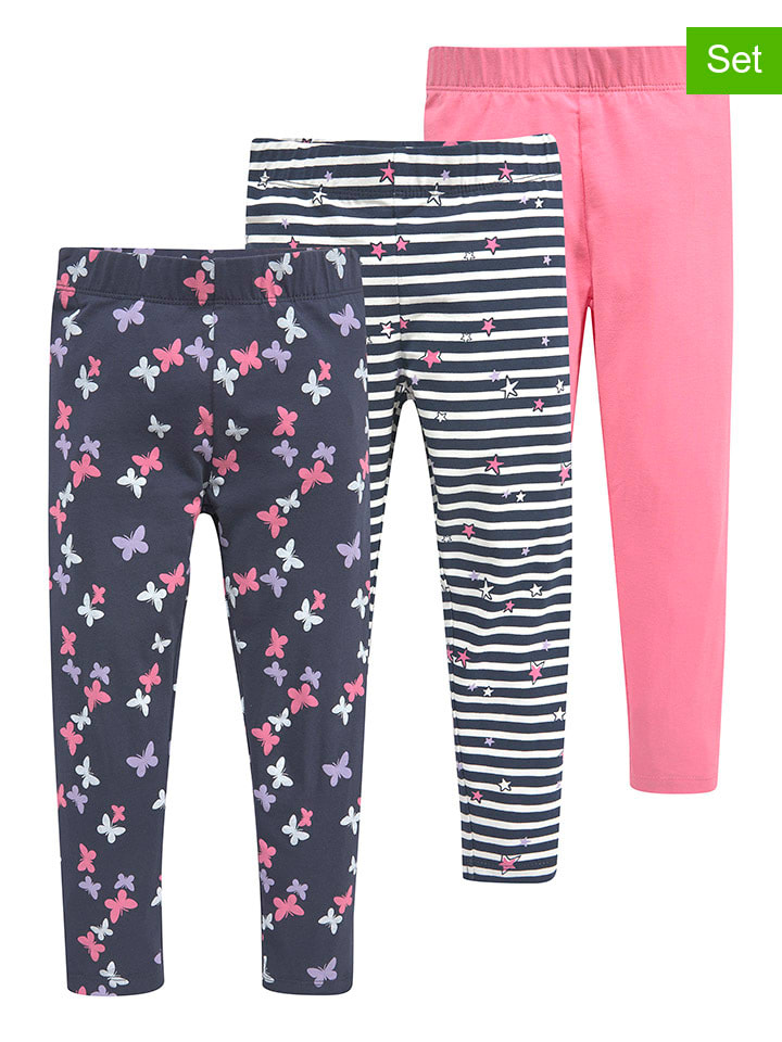 

Kidsworld Комплект из 3 штук: леггинсы темно-синего/розового цвета