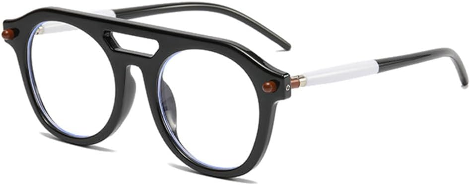 

Мужские солнцезащитные очки в стиле ретро с двойной перемычкой и заклепками, модные прозрачные градиентные линзы, защита от УФ-излучения UV400, женские солнцезащитные очки в стиле панк generic, C1-33298