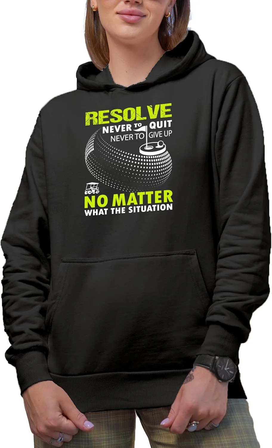

Толстовка Resolve Never to Quit No Matter What для гольфа Make Your Mark Design