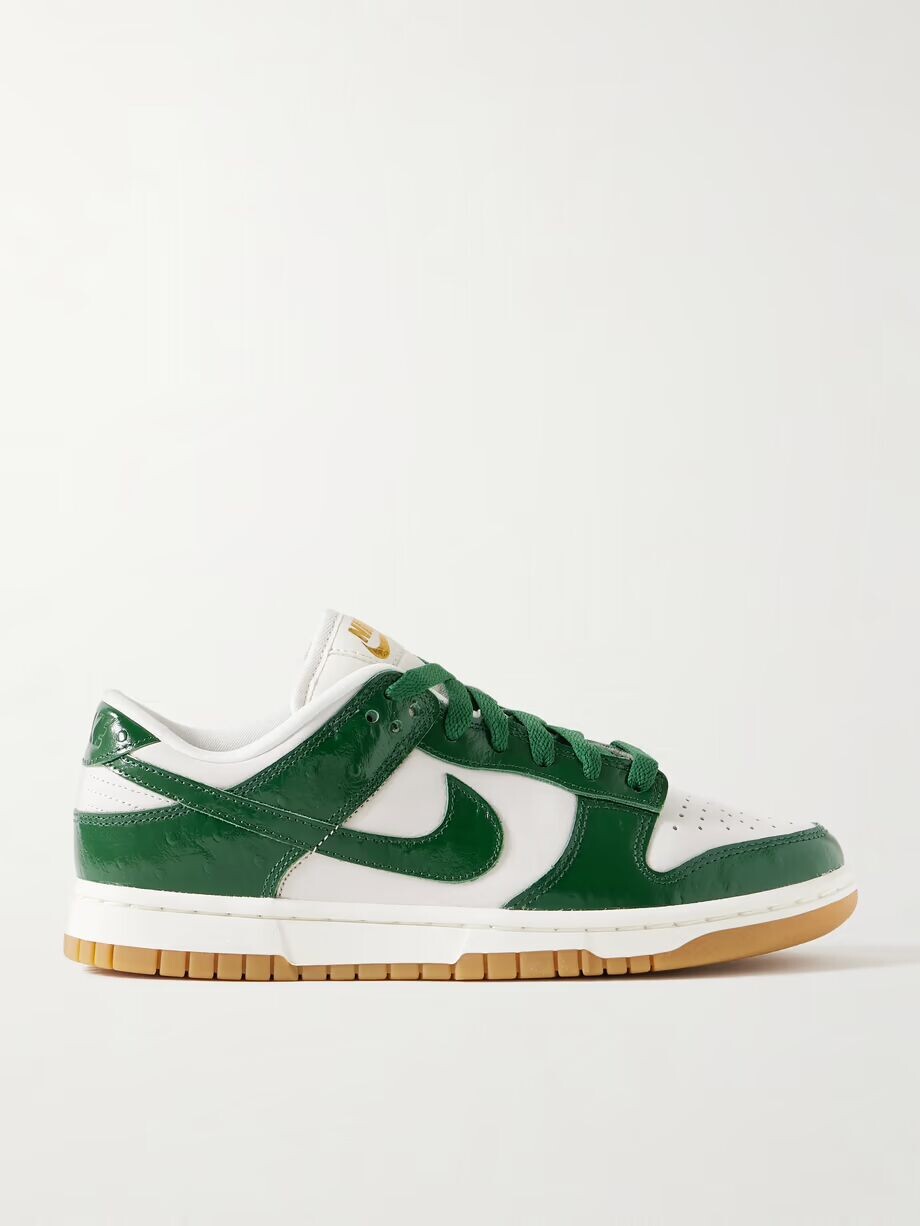 Кроссовки Dunk Low LX NBHD из фактурной и гладкой кожи Nike, зеленый