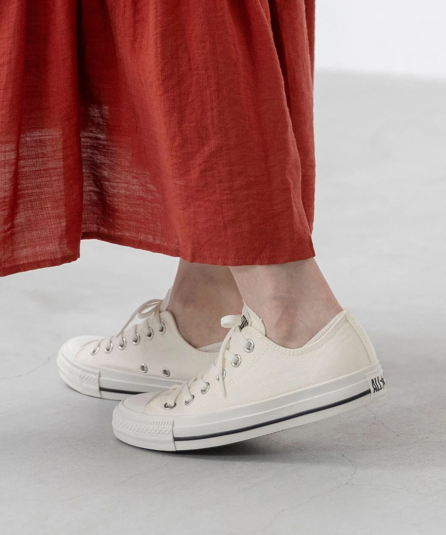 Кроссовки Converse ALL STAR WASHEDCANVAS OX низкие зелёные — фото 3