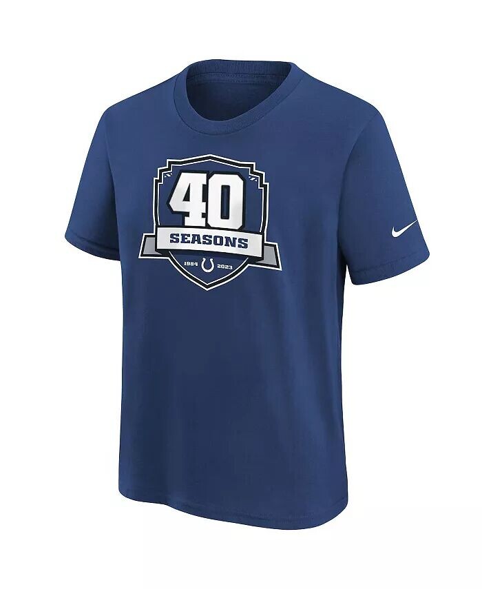 Синяя футболка Big Boys Indianapolis Colts в честь 40-летия Big Boys Nike, синий — фото 2