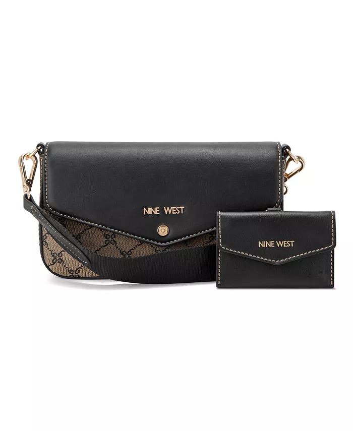

Сумка-кроссбоди Peaches Flap с картхолдером Nine West, черный