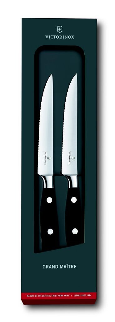 

Набор ножей для стейка Grand Maître, 2 предмета, зубчатый край, 12см Victorinox Swiss Army