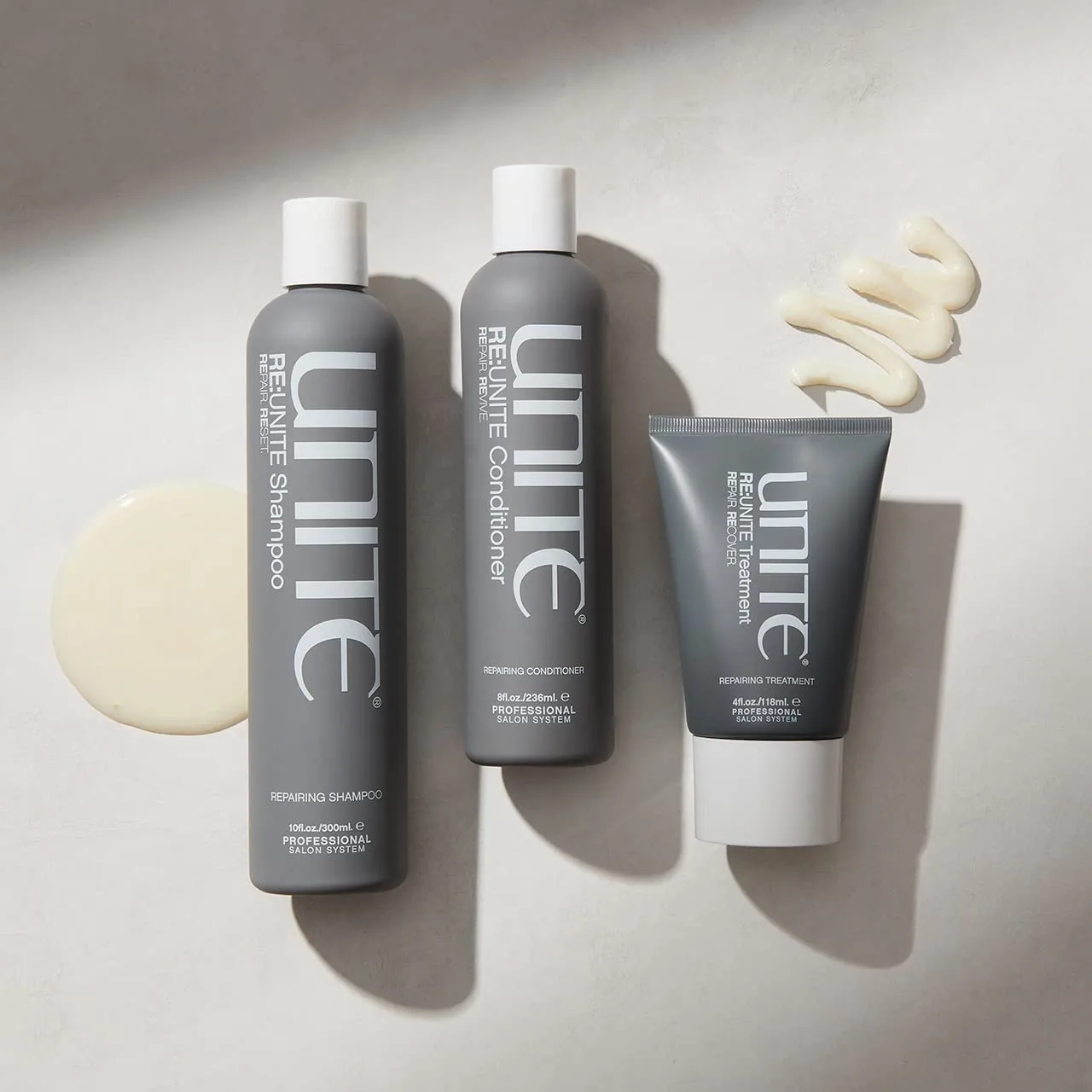 UNITE Hair - RE:UNITE Shampoo - Восстанавливающий шампунь, удаляющий загрязнения, укрепляющий волосы и восстанавливающий pH-баланс - Идеально подходит для сухих или поврежденных волос, 283 мл — фото 4